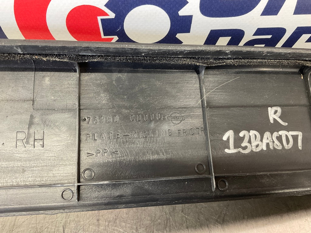 2008 Nissan 350Z Passenger Right Door Threshold Kickplate Trim 769B0 OEM 13BASD7 - On Point Parts Inc