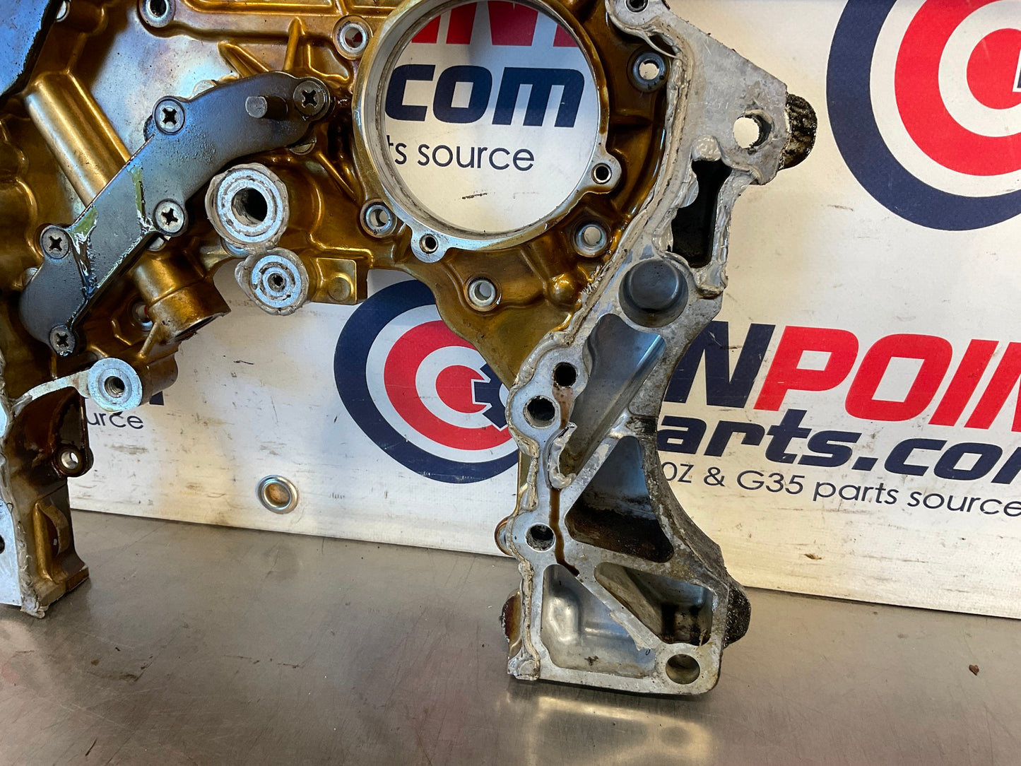 2014 Nissan 370Z Rear VQ37VHR Timing Chain Cover OEM 23BDSD0 - On Point Parts Inc
