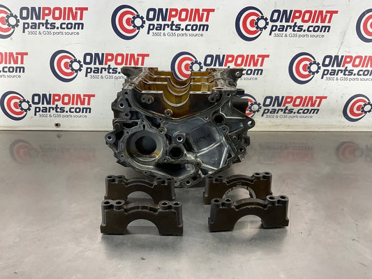 2004 Infiniti G35 VQ35DE Engine Block with Crank Shaft Bearing Caps  OEM 15BE4E0 - On Point Parts Inc