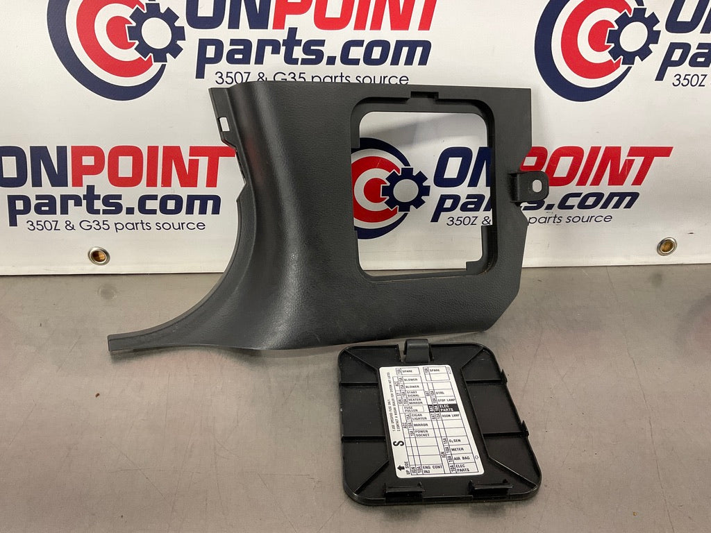 2004 Infiniti G35 Driver Left Knee Kick Plate Trim Fuse Panel OEM 12BK8DC - On Point Parts Inc