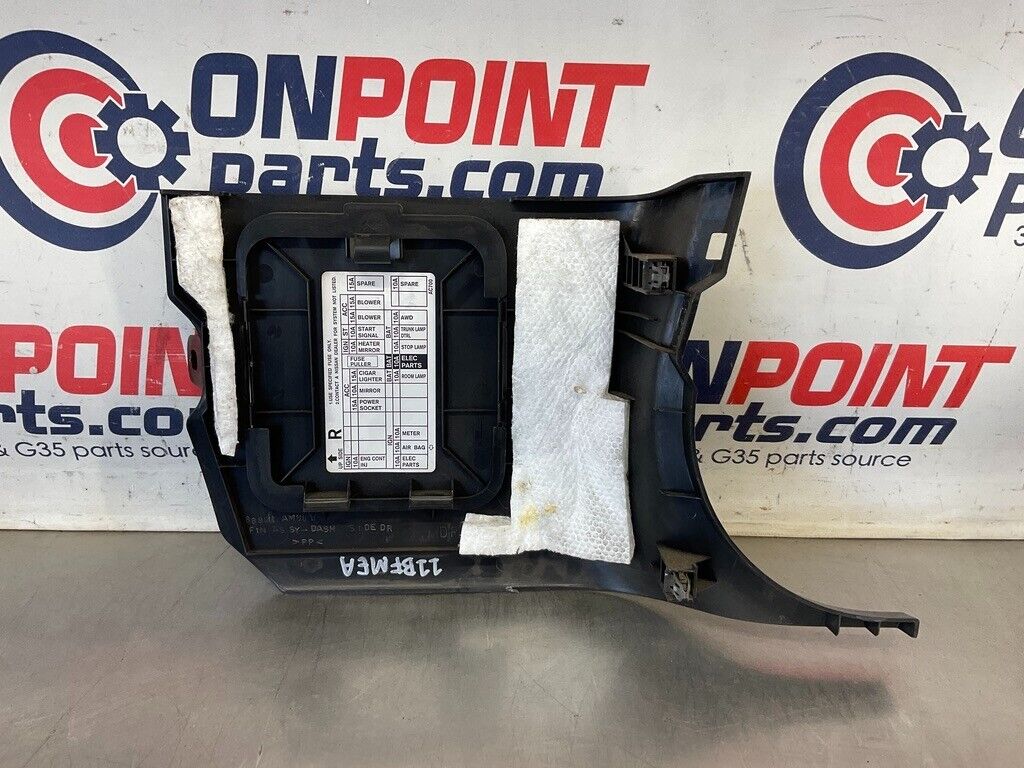 2005 Infiniti G35 Driver Left Fuse Panel Cover 66901 OEM 11BFMEA - On Point Parts Inc