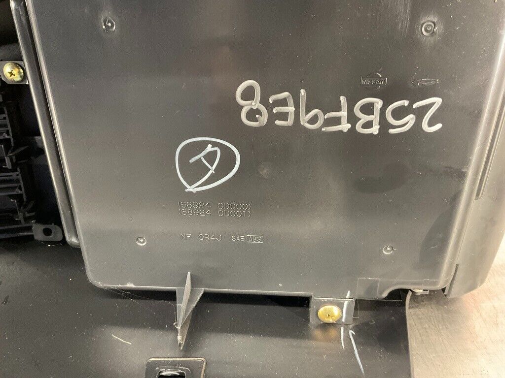 2004 Nissan 350Z Center Console with Hazard Switch and Cubby AT  OEM 25BF9E8 - On Point Parts Inc
