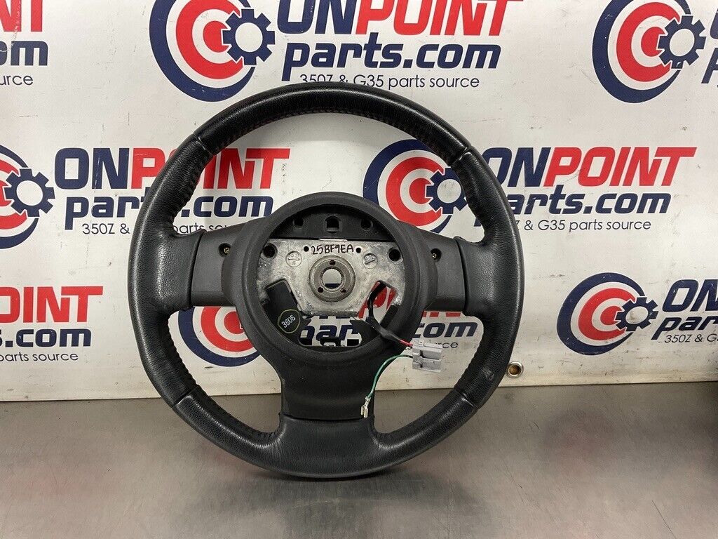 2004 Nissan 350Z Complete Leather Steering Wheel with Switches OEM 25BF9EA - On Point Parts Inc