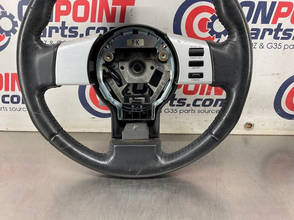 2004 Nissan 350Z Complete Leather Steering Wheel with Switches OEM 25BF9EA - On Point Parts Inc