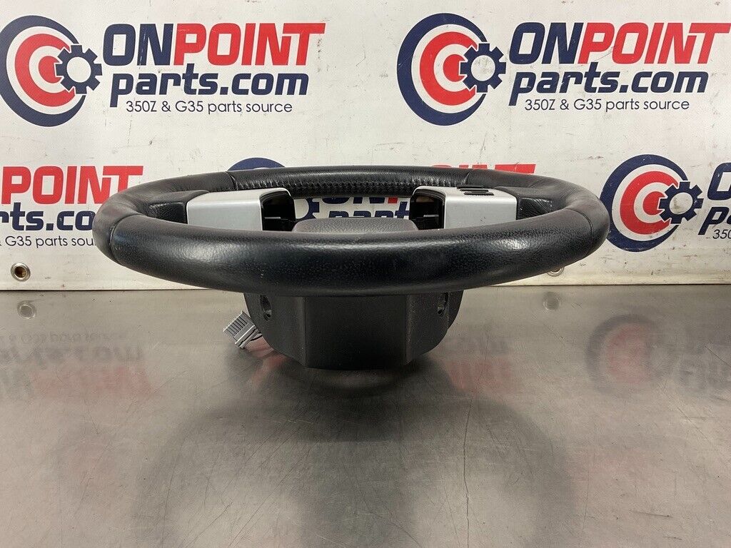 2004 Nissan 350Z Complete Leather Steering Wheel with Switches OEM 25BF9EA - On Point Parts Inc