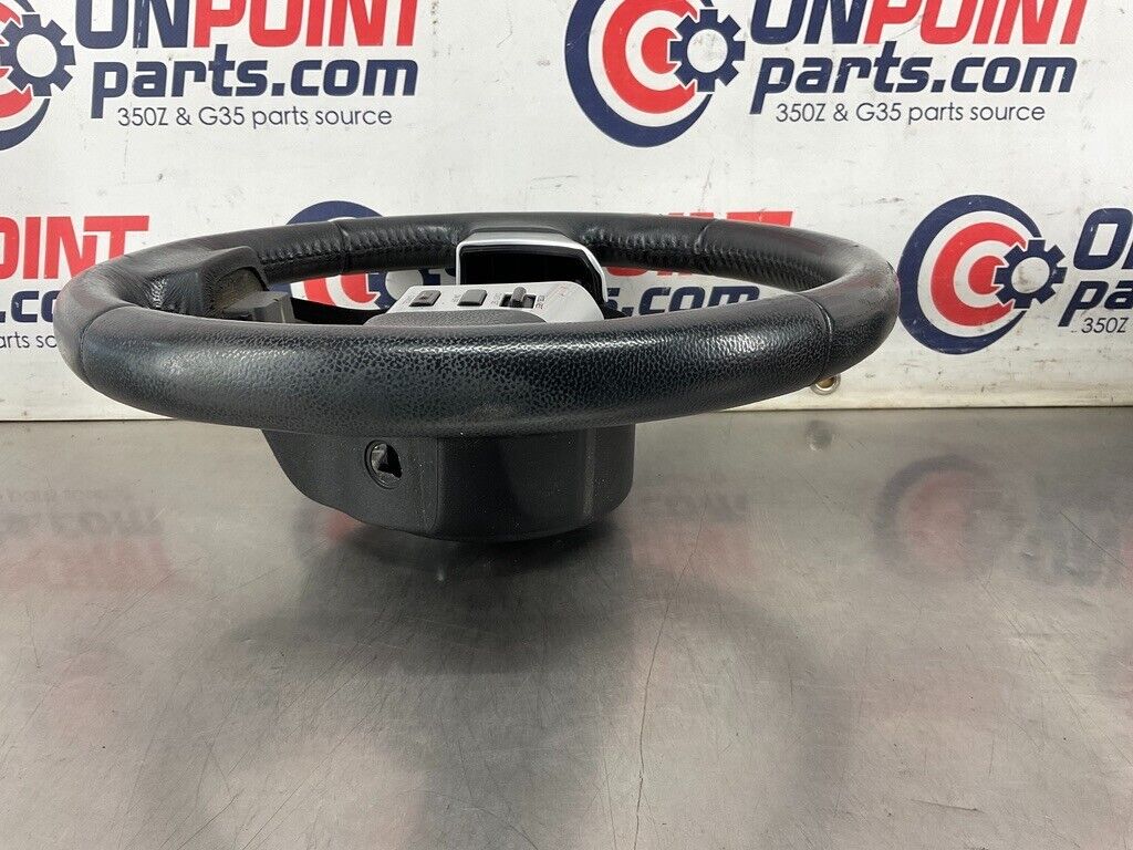 2004 Nissan 350Z Complete Leather Steering Wheel with Switches OEM 25BF9EA - On Point Parts Inc