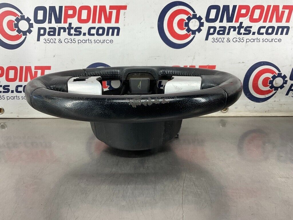 2004 Nissan 350Z Complete Leather Steering Wheel with Switches OEM 25BF9EA - On Point Parts Inc