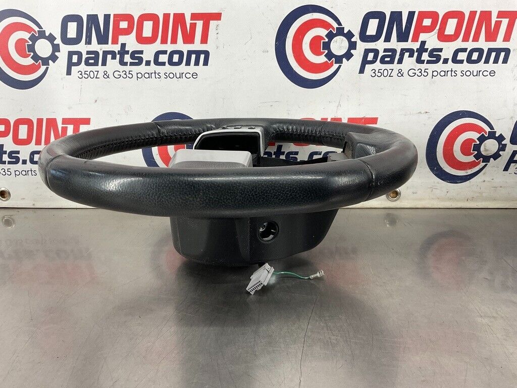 2004 Nissan 350Z Complete Leather Steering Wheel with Switches OEM 25BF9EA - On Point Parts Inc