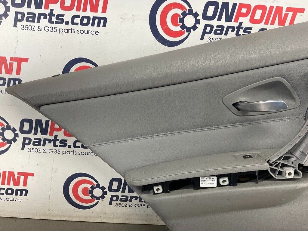 2006 BMW 330i E90 Driver Left Rear Interior Door Panel OEM 12BF1E8 - On Point Parts Inc