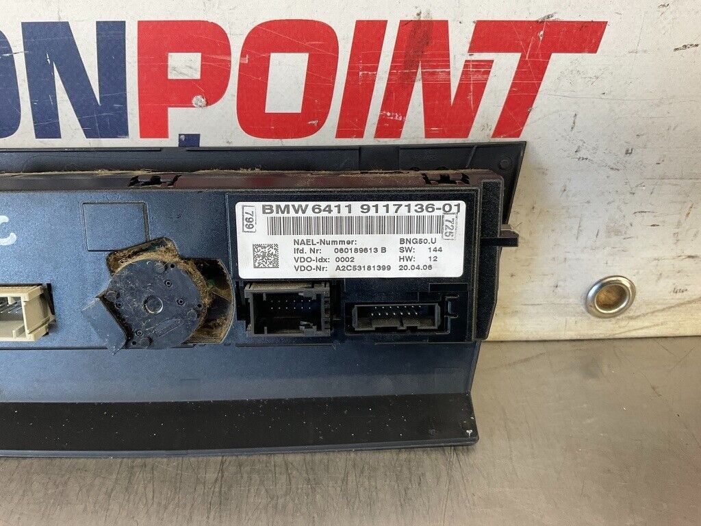 2006 BMW 330i E90 Sedan Center Dash AC Climate Control Switches OEM 12BF1EC - On Point Parts Inc