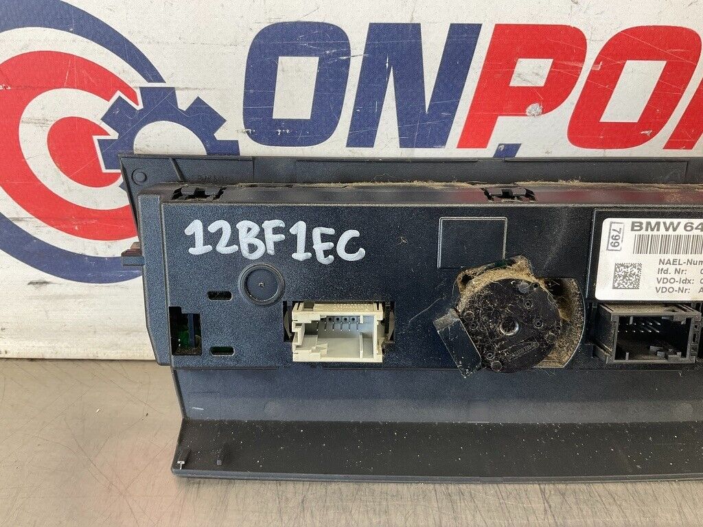 2006 BMW 330i E90 Sedan Center Dash AC Climate Control Switches OEM 12BF1EC - On Point Parts Inc