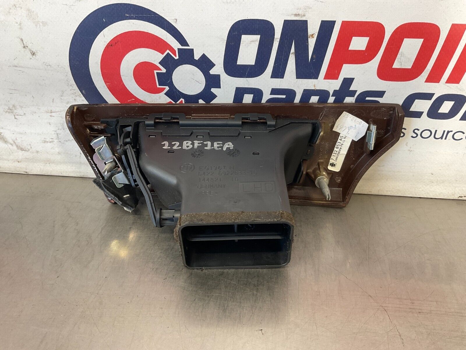 2006 BMW 330i E90 Driver Left Wood Grain Dash Vent OEM 12BF1EA - On Point Parts Inc