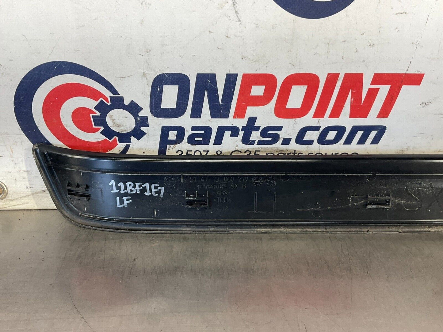 2006 BMW 330i E90 Sedan Driver Left Front Door Threshold Kick Plate OEM 12BF1E7 - On Point Parts Inc
