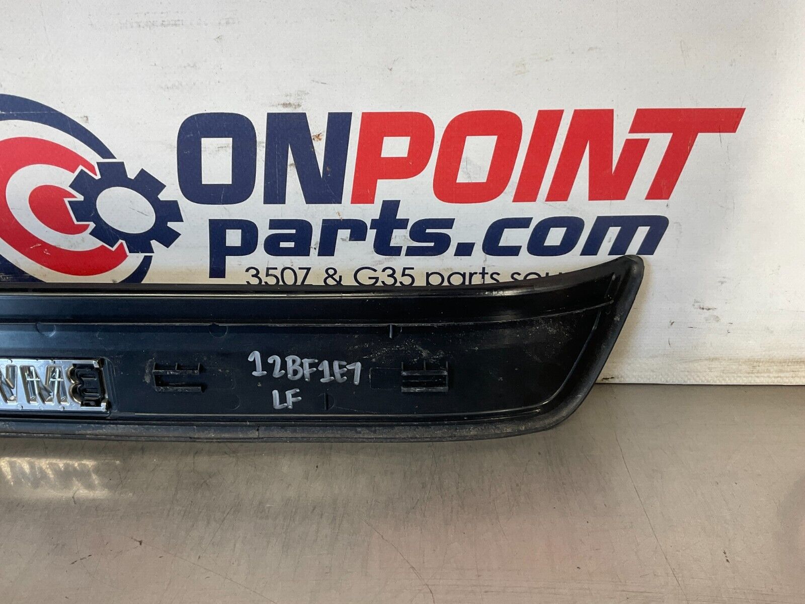 2006 BMW 330i E90 Sedan Driver Left Front Door Threshold Kick Plate OEM 12BF1E7 - On Point Parts Inc