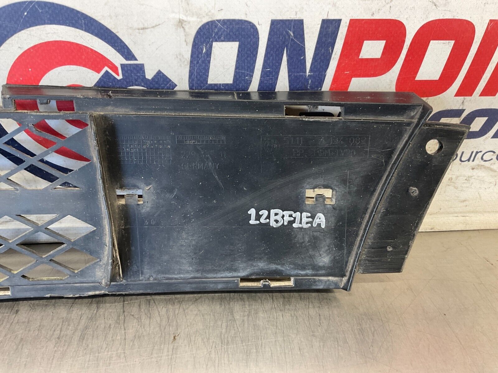 2006 BMW 330i E90 Driver Left Front Bumper Lower Grille Insert OEM 12BF1EA - On Point Parts Inc