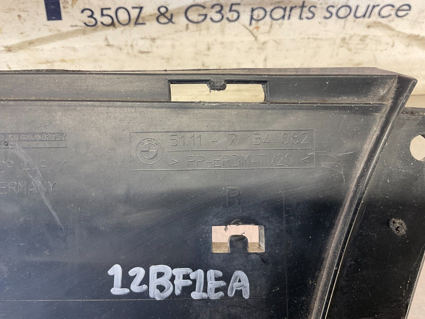 2006 BMW 330i E90 Driver Left Front Bumper Lower Grille Insert OEM 12BF1EA - On Point Parts Inc