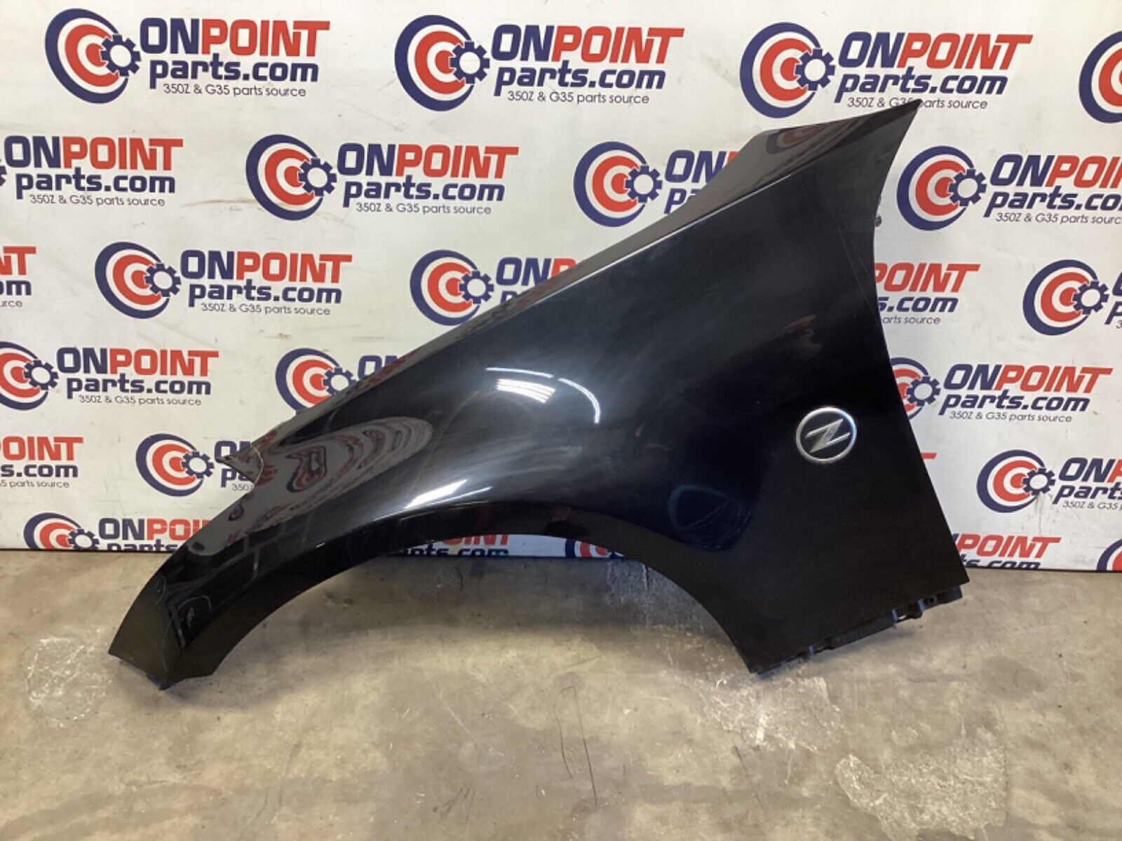 2007 Nissan Z33 350Z Driver Left Front Fender with Emblem OEM 21BGKE5 - On Point Parts Inc