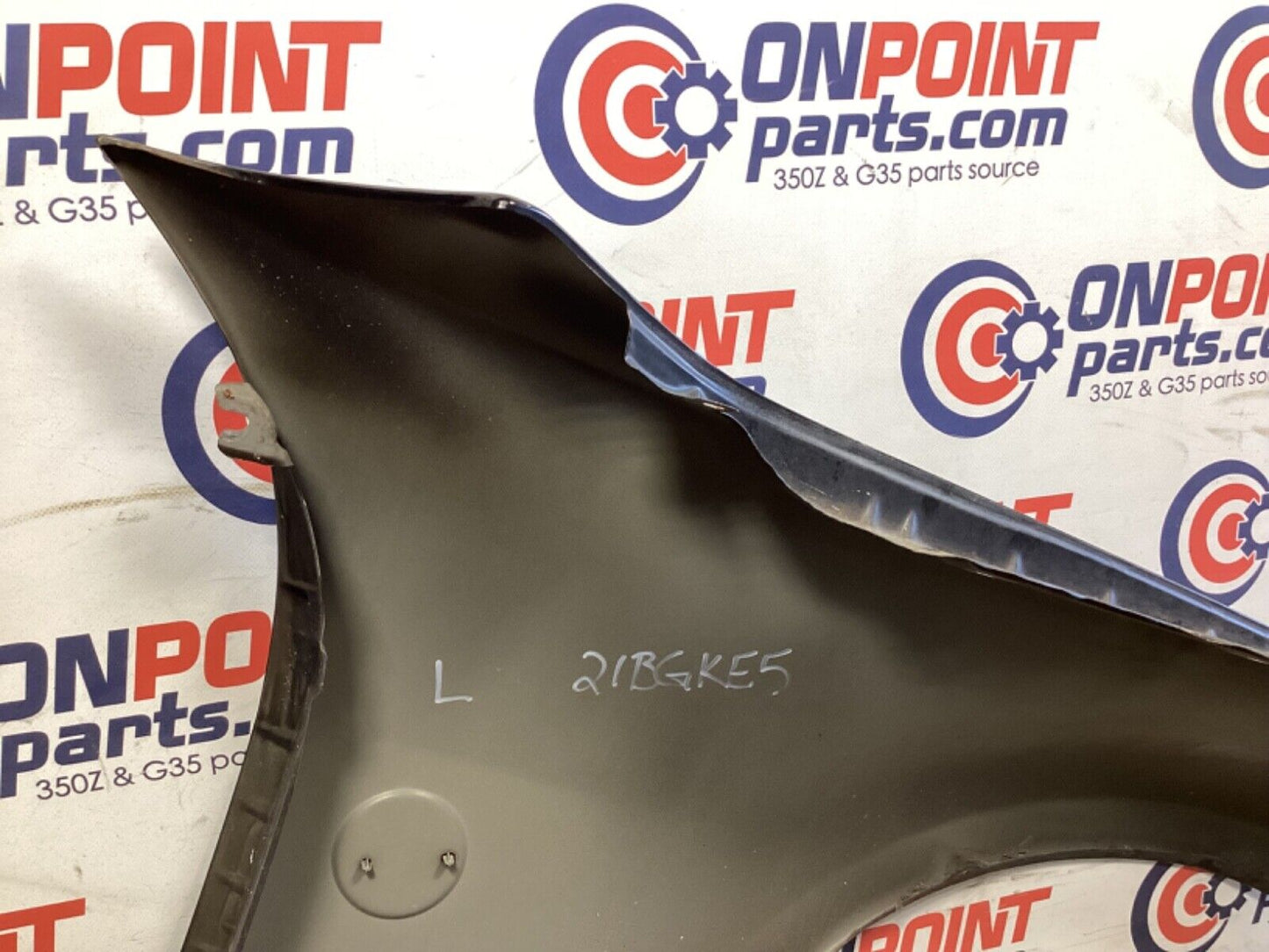 2007 Nissan Z33 350Z Driver Left Front Fender with Emblem OEM 21BGKE5 - On Point Parts Inc