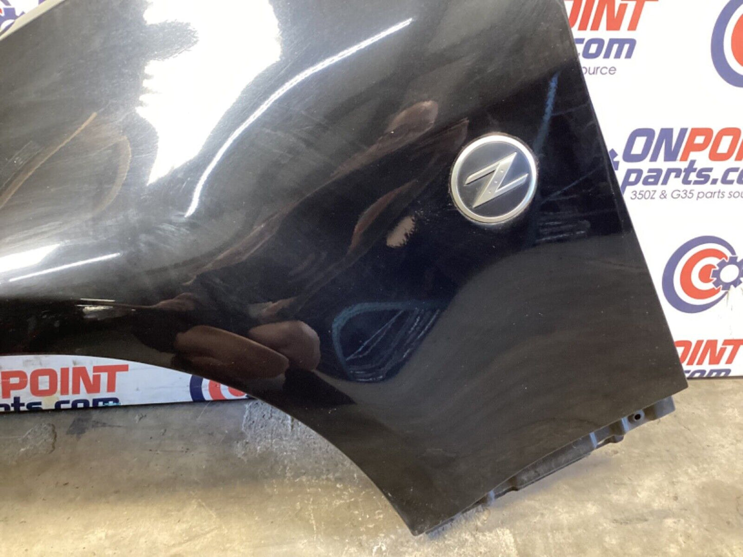 2007 Nissan Z33 350Z Driver Left Front Fender with Emblem OEM 21BGKE5 - On Point Parts Inc