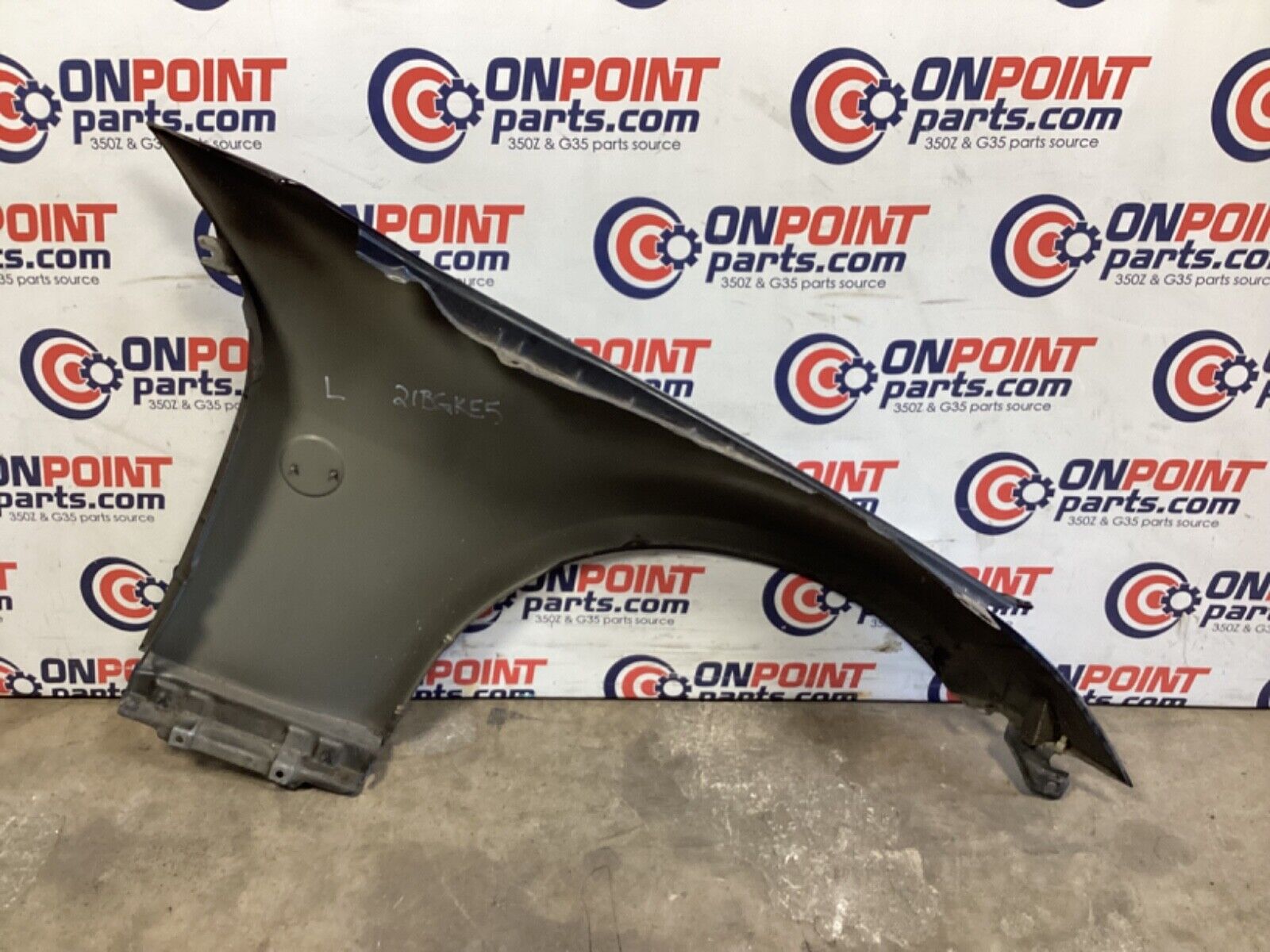 2007 Nissan Z33 350Z Driver Left Front Fender with Emblem OEM 21BGKE5 - On Point Parts Inc