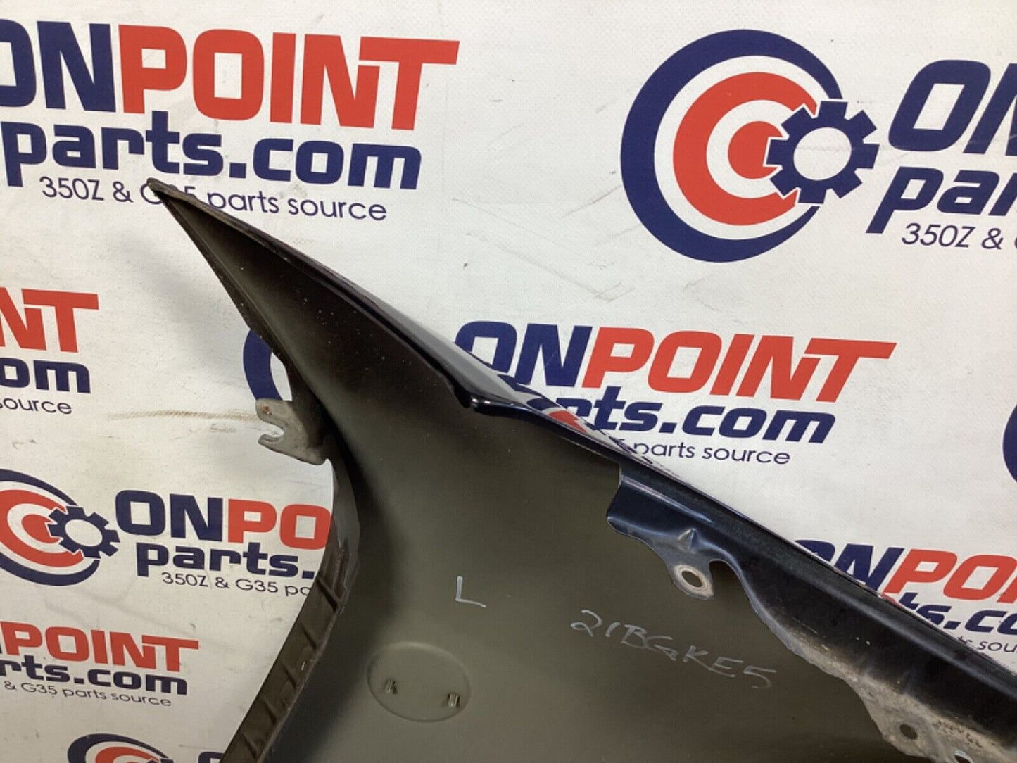2007 Nissan Z33 350Z Driver Left Front Fender with Emblem OEM 21BGKE5 - On Point Parts Inc