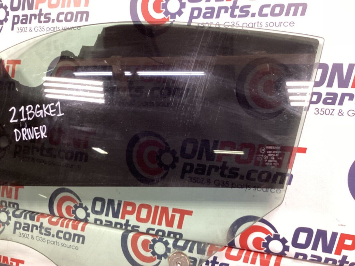 2007 Nissan Z33 350Z Driver Left Door Window Glass OEM 21BGKE1 - On Point Parts Inc