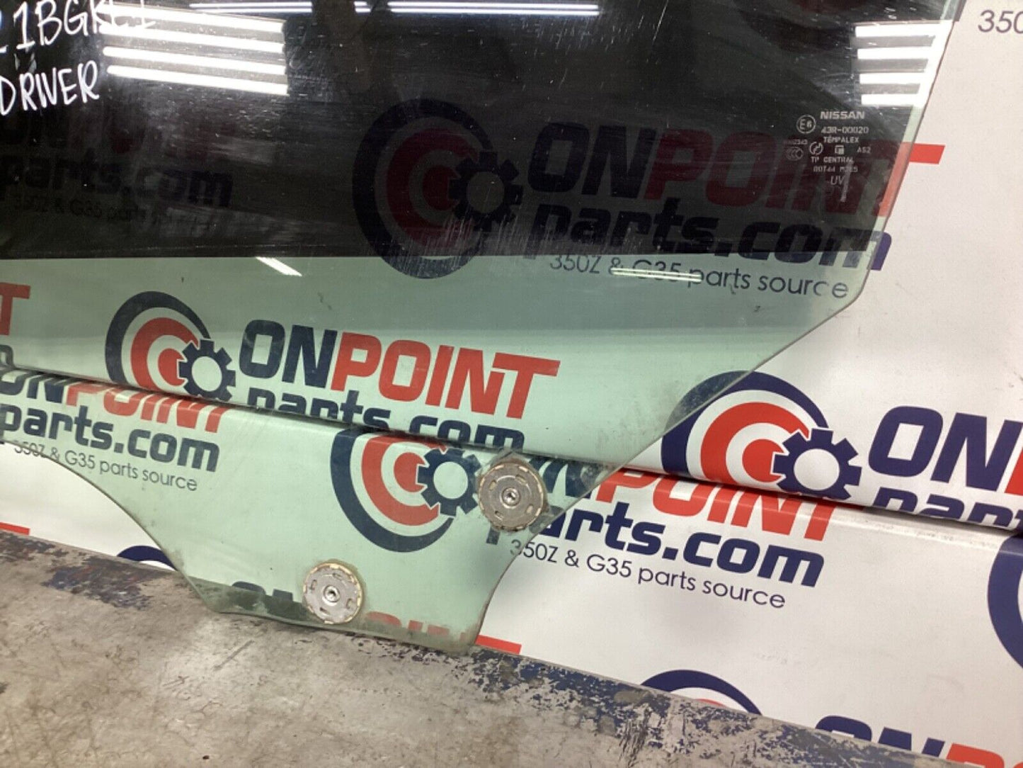 2007 Nissan Z33 350Z Driver Left Door Window Glass OEM 21BGKE1 - On Point Parts Inc