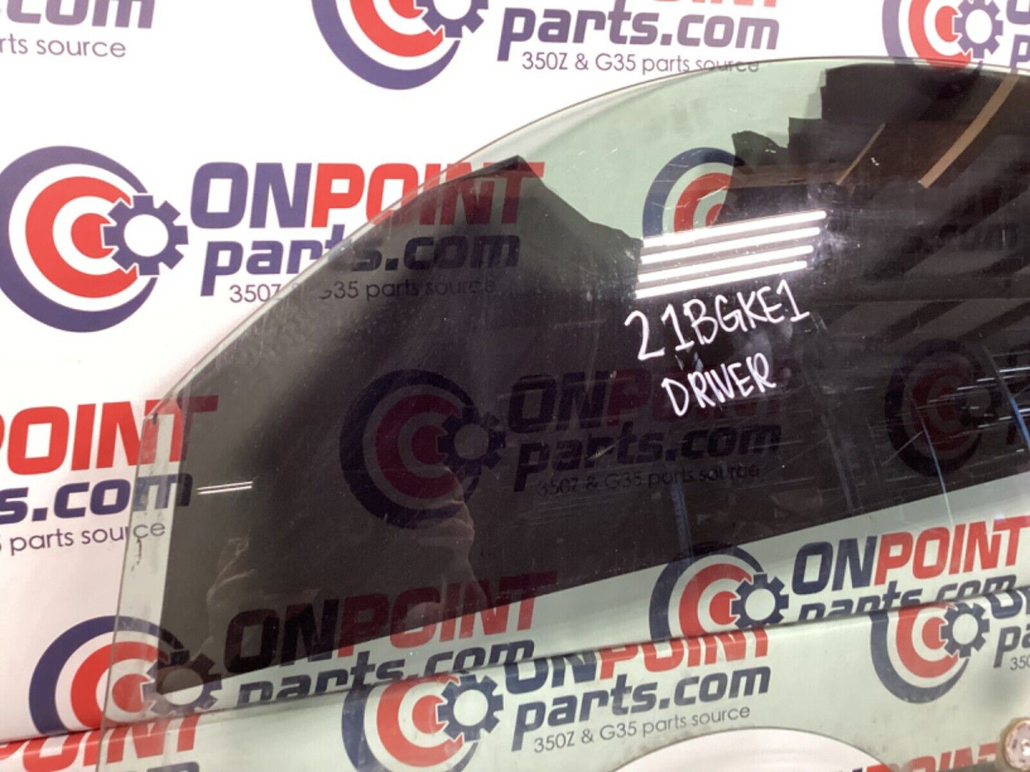 2007 Nissan Z33 350Z Driver Left Door Window Glass OEM 21BGKE1 - On Point Parts Inc