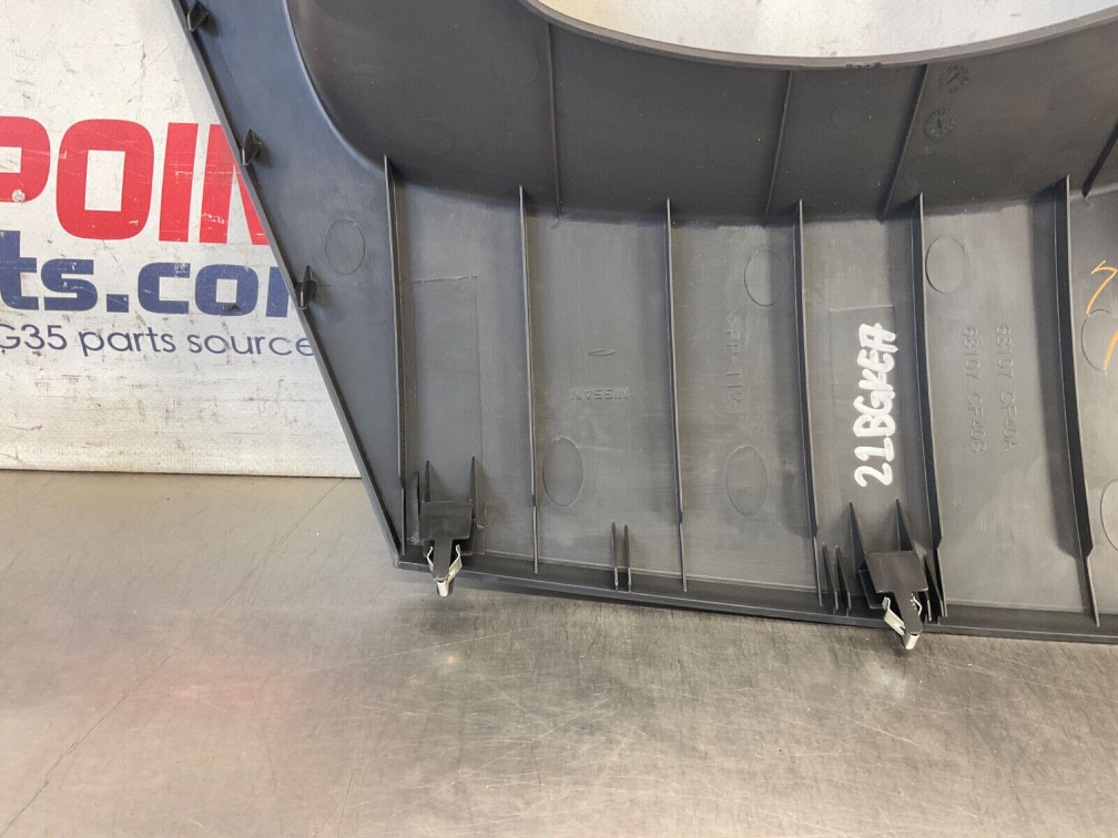 2007 Nissan Z33 350Z Driver Left Upper Dash Trim 68106 OEM 21BGKEA - On Point Parts Inc