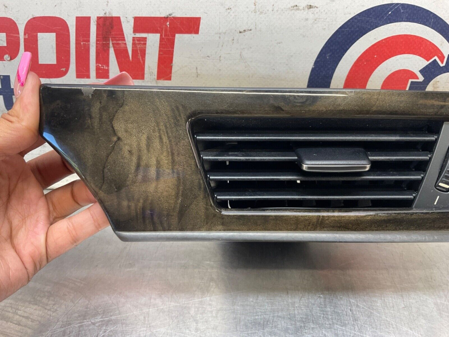 2009 BMW E92 335i Driver Left Gray Poplar Wood Grain Dash Vent OEM 15BGSEA - On Point Parts Inc