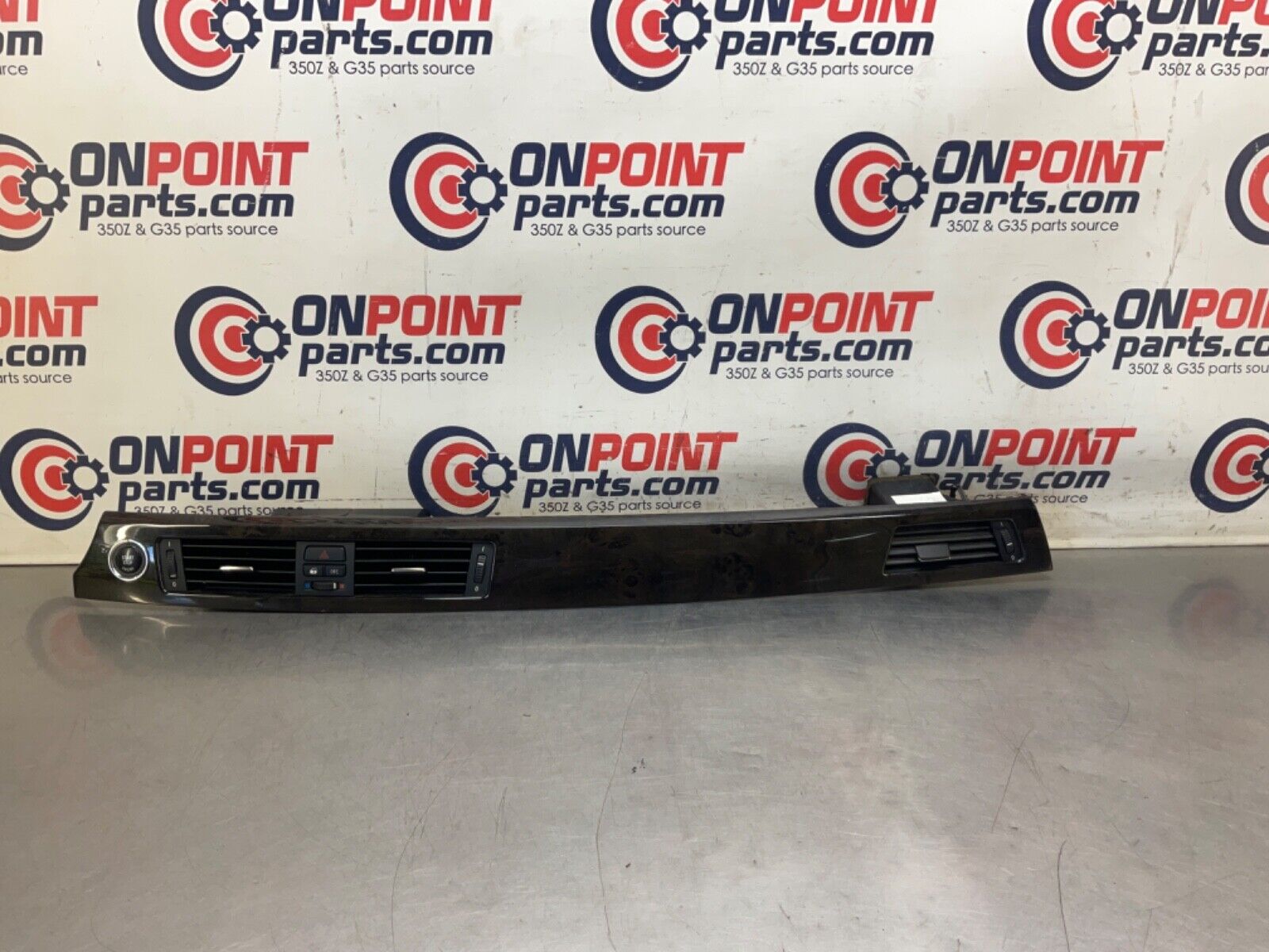 2009 BMW E92 335i Gray Poplar Grain Dash Trim with Switches Vents OEM 15BGSE8 - On Point Parts Inc