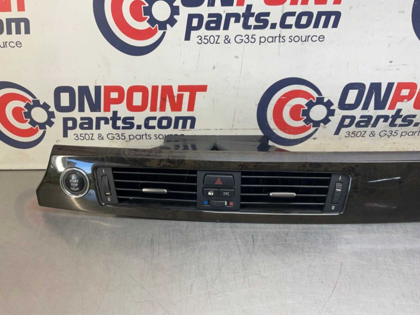 2009 BMW E92 335i Gray Poplar Grain Dash Trim with Switches Vents OEM 15BGSE8 - On Point Parts Inc