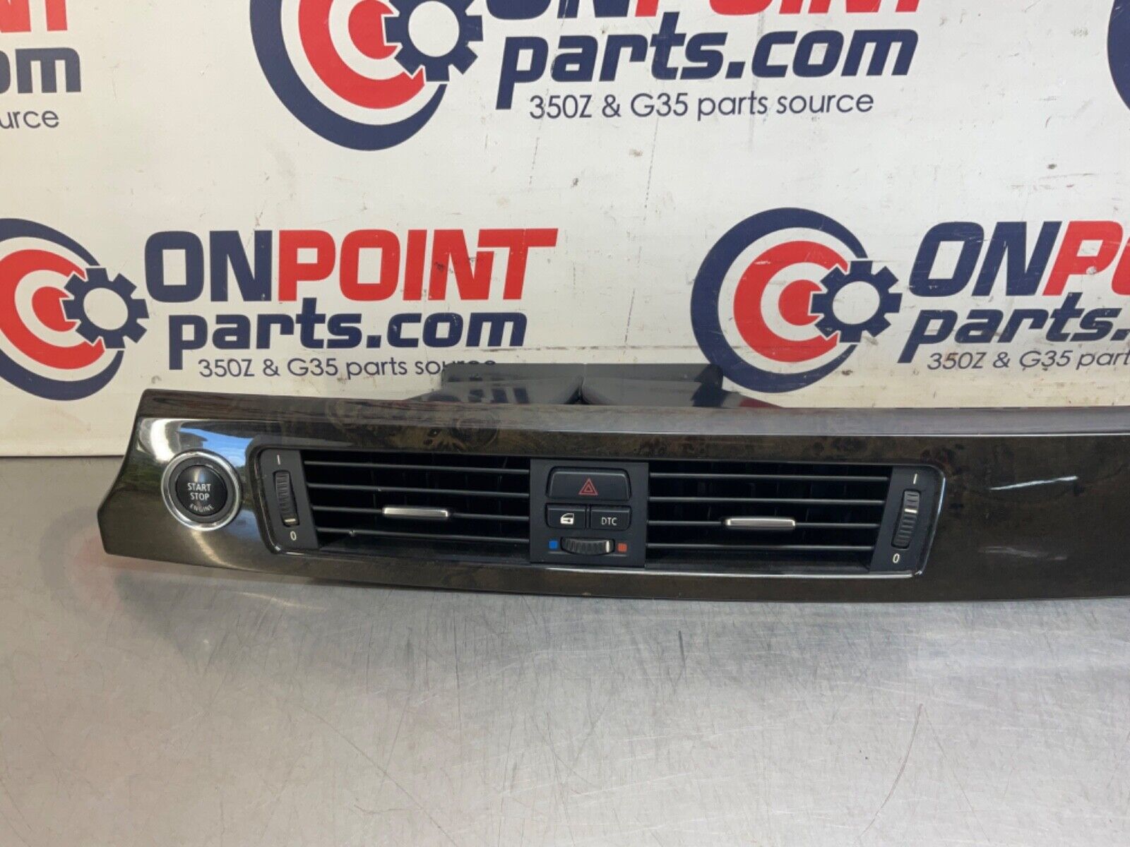 2009 BMW E92 335i Gray Poplar Grain Dash Trim with Switches Vents OEM 15BGSE8 - On Point Parts Inc