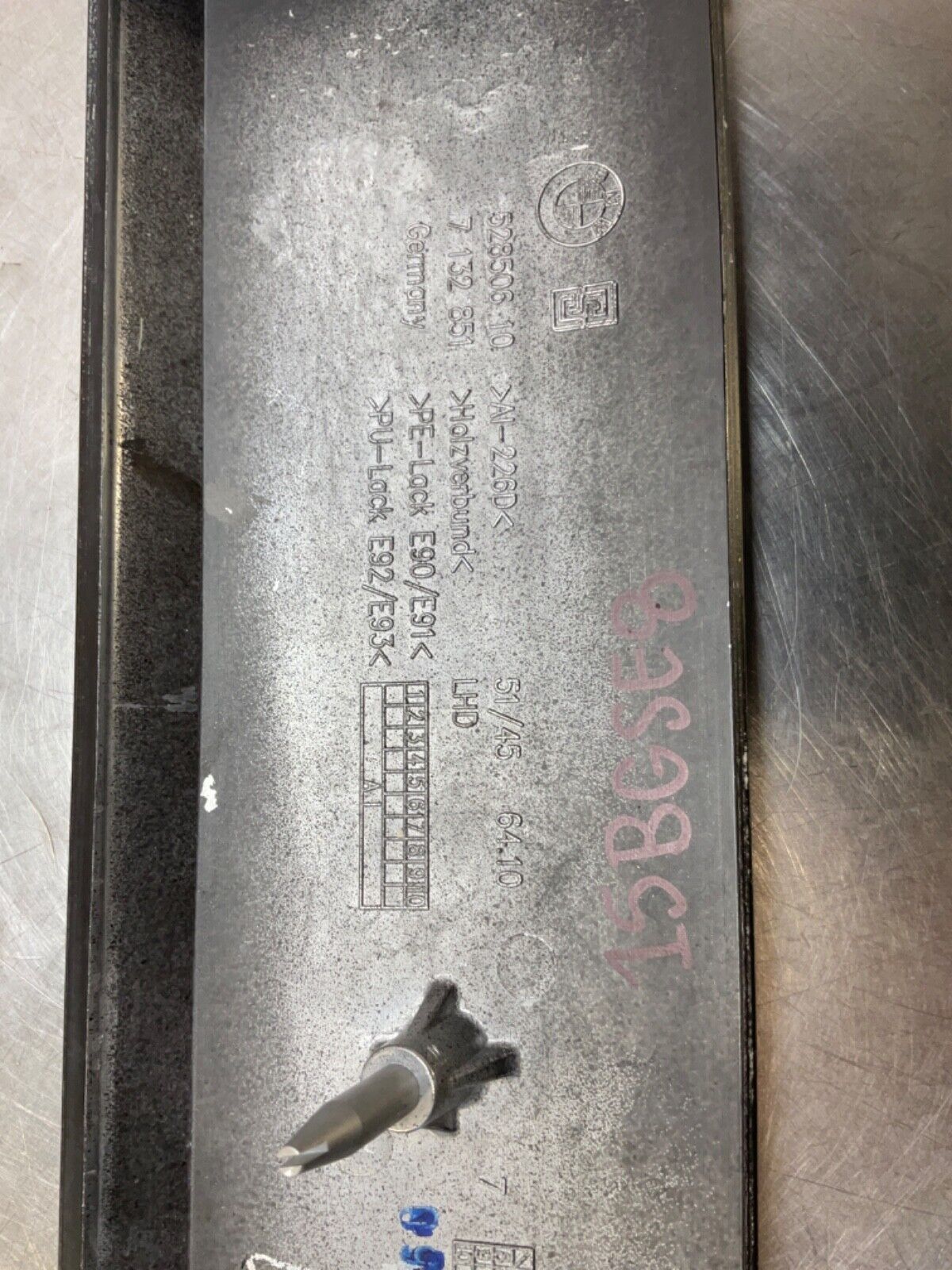 2009 BMW E92 335i Gray Poplar Grain Dash Trim with Switches Vents OEM 15BGSE8 - On Point Parts Inc