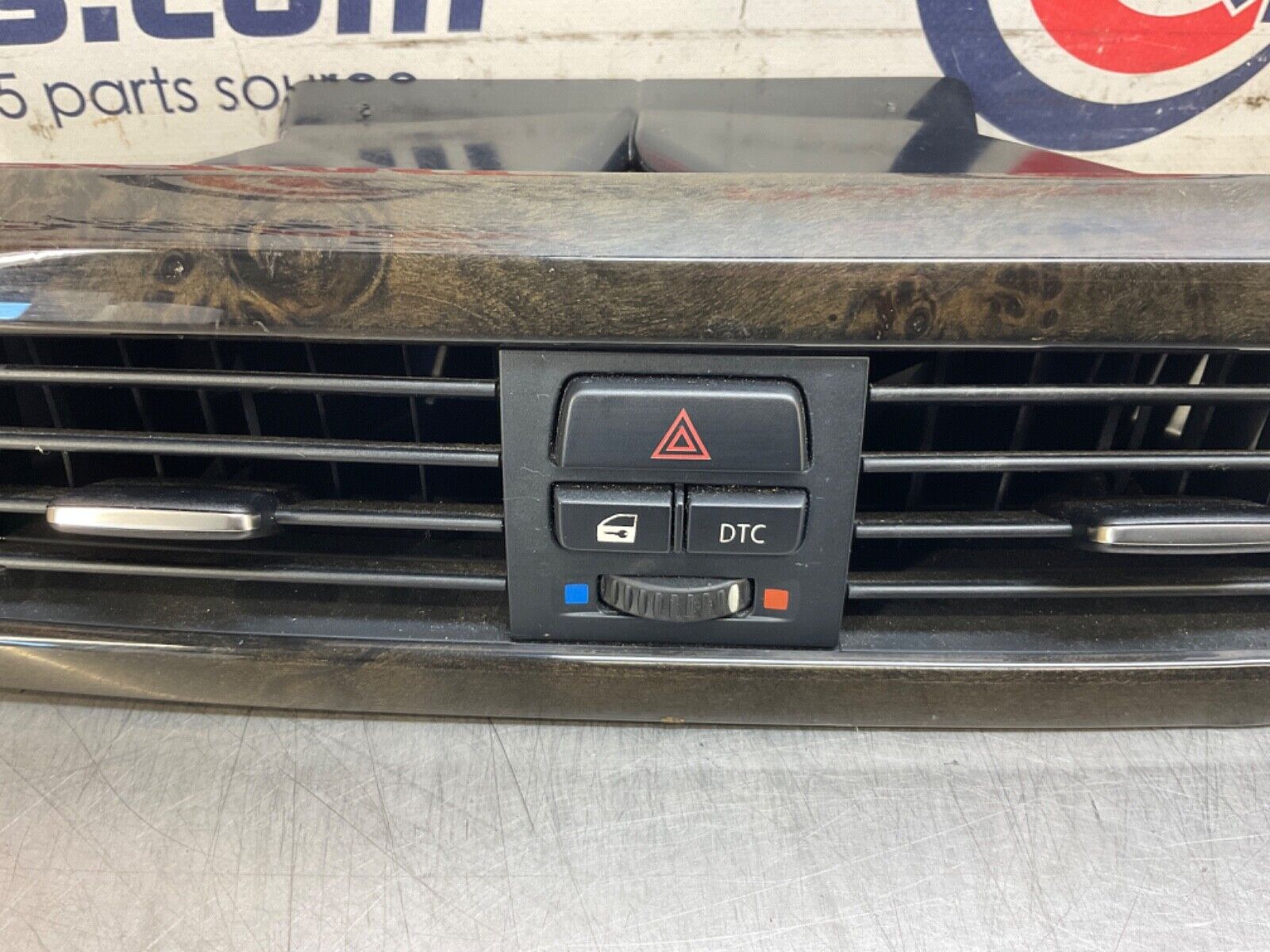 2009 BMW E92 335i Gray Poplar Grain Dash Trim with Switches Vents OEM 15BGSE8 - On Point Parts Inc