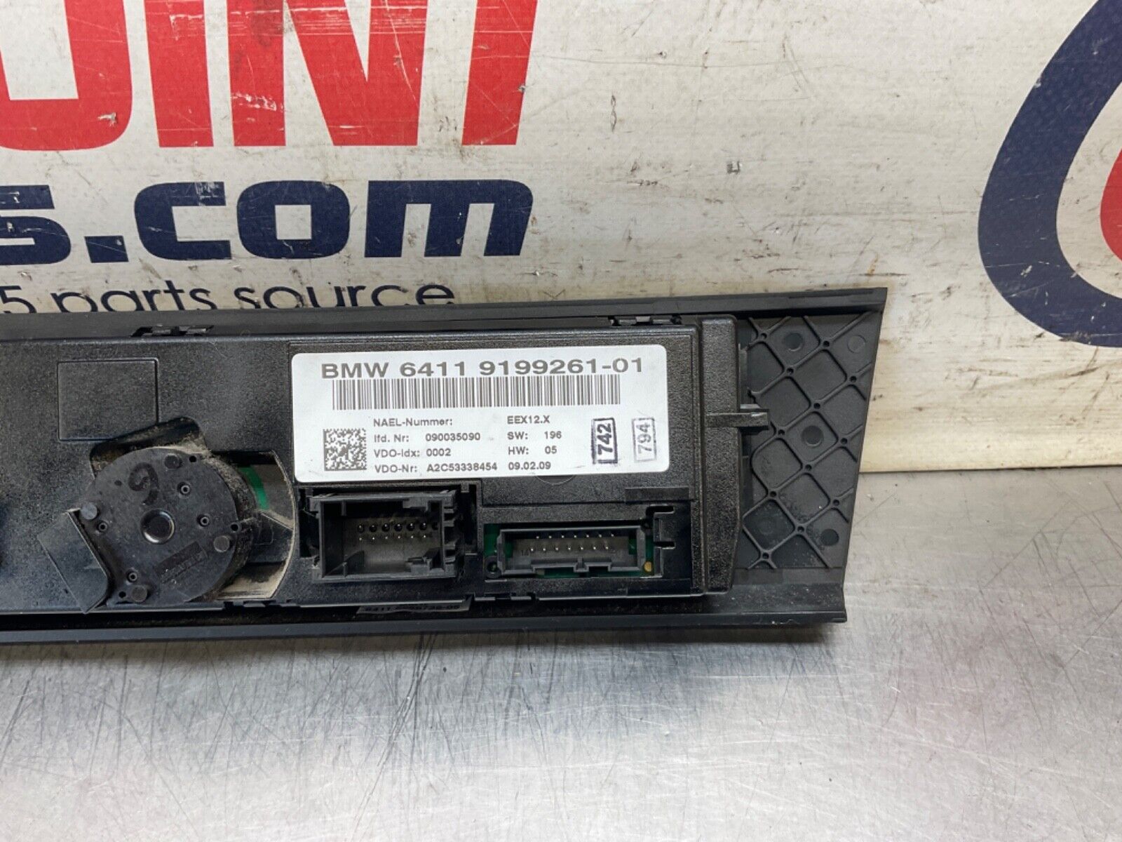2009 BMW E92 335i AC Climate Control Switches OEM 15BGSEC - On Point Parts Inc