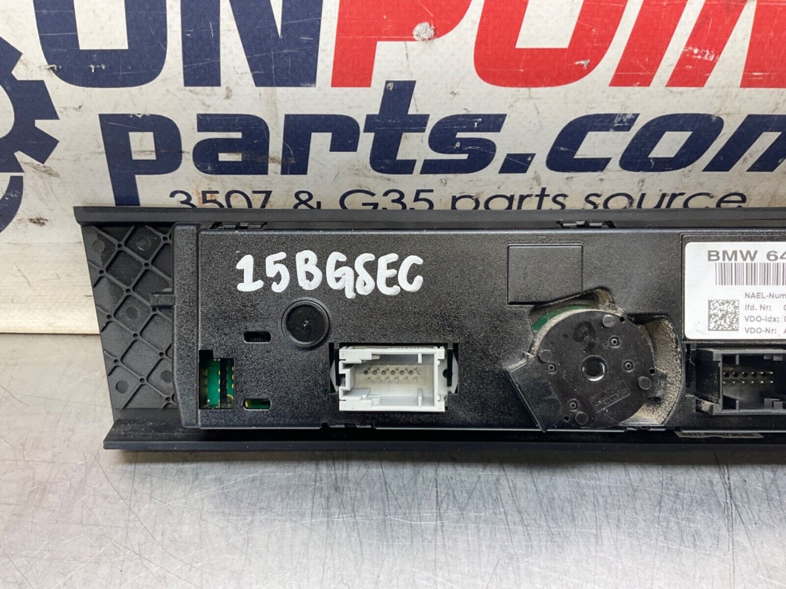 2009 BMW E92 335i AC Climate Control Switches OEM 15BGSEC - On Point Parts Inc