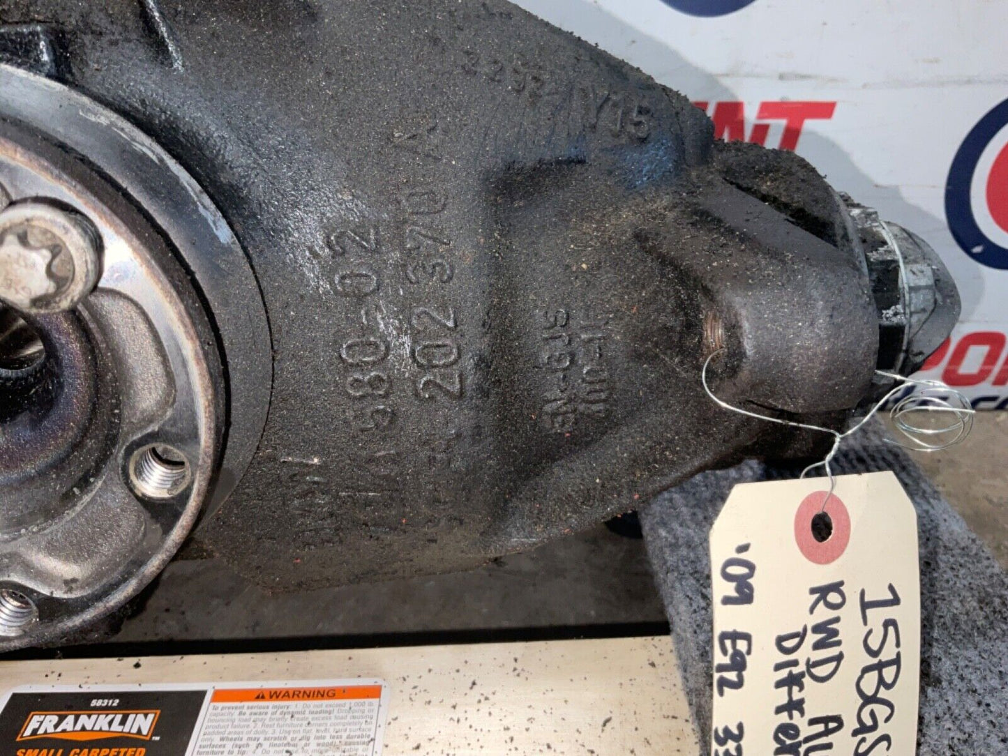 2009 BMW E92 335i RWD Automatic Differential 4.17 156k OEM 15BGSE0 - On Point Parts Inc