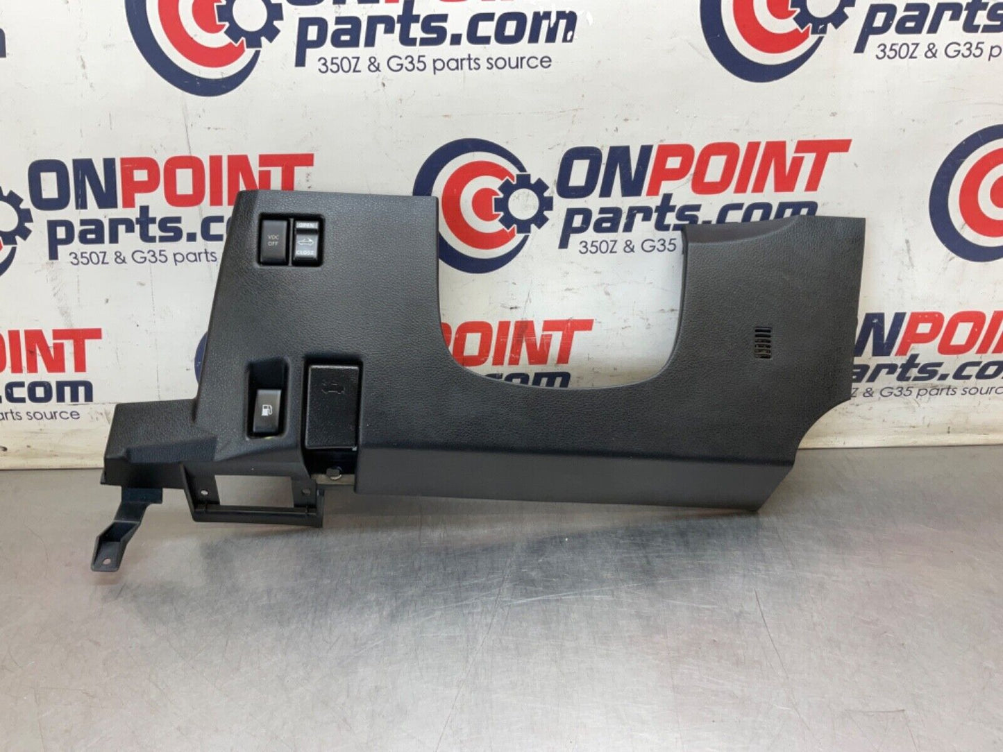 2005 Nissan Z33 350Z Lower Steering Column Panel with Switches OEM 24BHQE7 - On Point Parts Inc