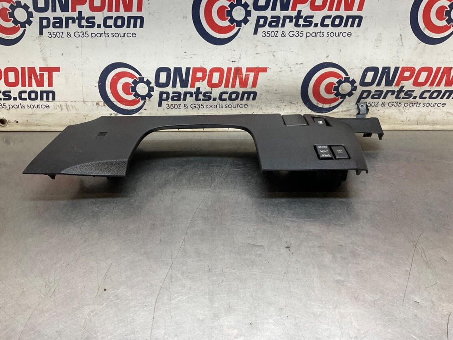 2005 Nissan Z33 350Z Lower Steering Column Panel with Switches OEM 24BHQE7 - On Point Parts Inc