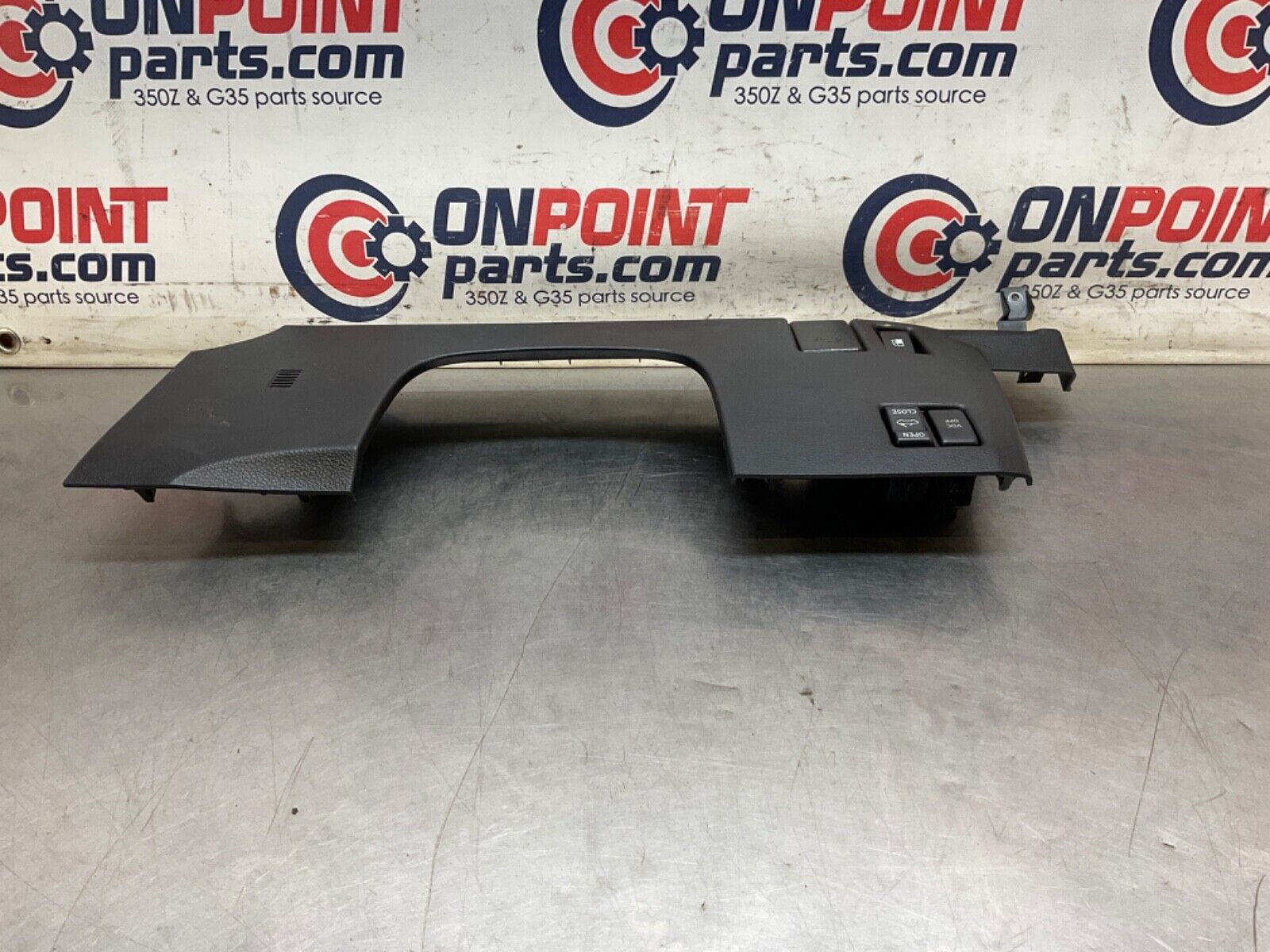 2005 Nissan Z33 350Z Lower Steering Column Panel with Switches OEM 24BHQE7 - On Point Parts Inc