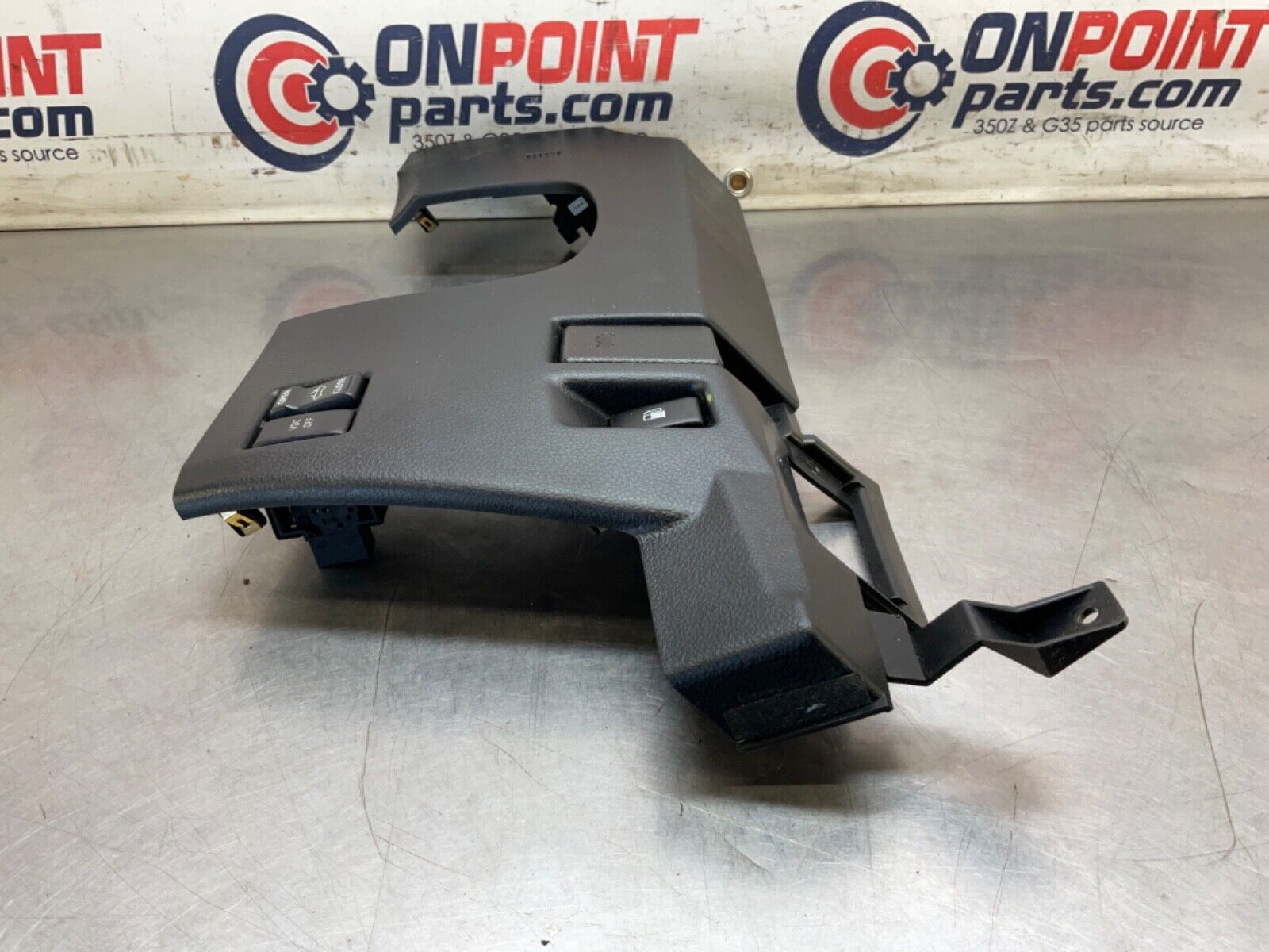 2005 Nissan Z33 350Z Lower Steering Column Panel with Switches OEM 24BHQE7 - On Point Parts Inc