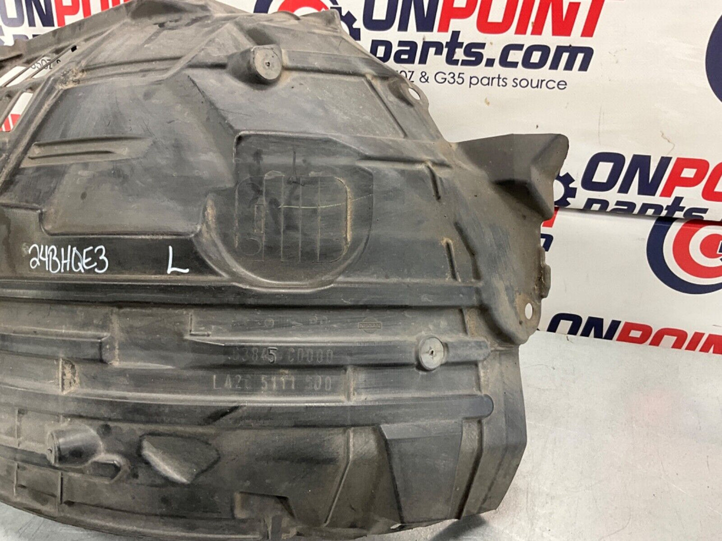 2005 Nissan Z33 350Z Driver Left Front Inner Fender Liner OEM 24BHQE3 - On Point Parts Inc