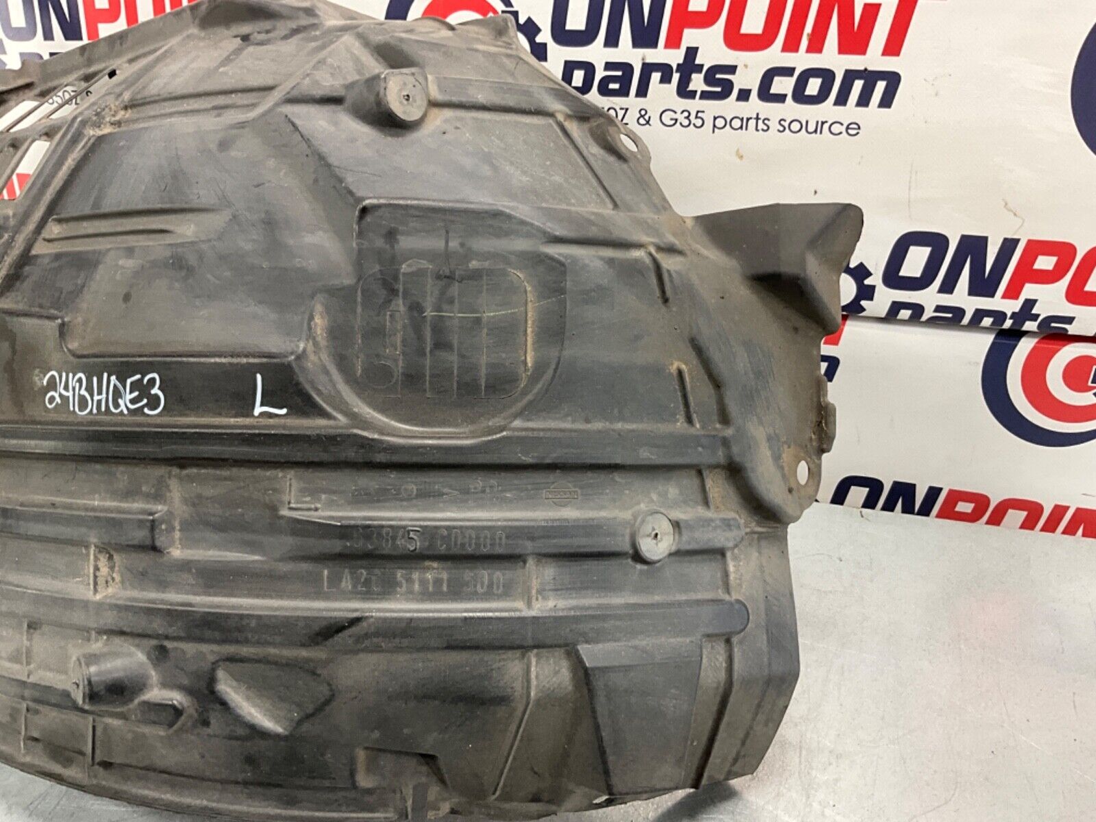 2005 Nissan Z33 350Z Driver Left Front Inner Fender Liner OEM 24BHQE3 - On Point Parts Inc