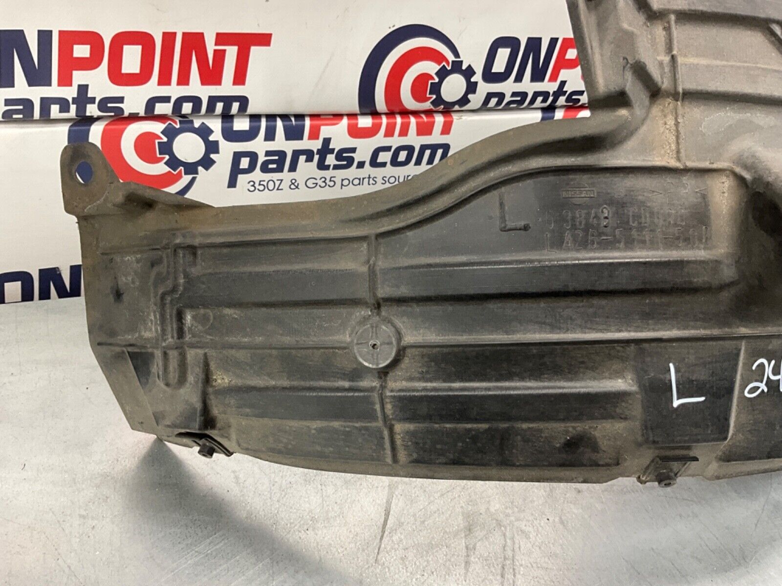 2005 Nissan Z33 350Z Driver Left Inner Fender Liner OEM 24BHQE3 - On Point Parts Inc
