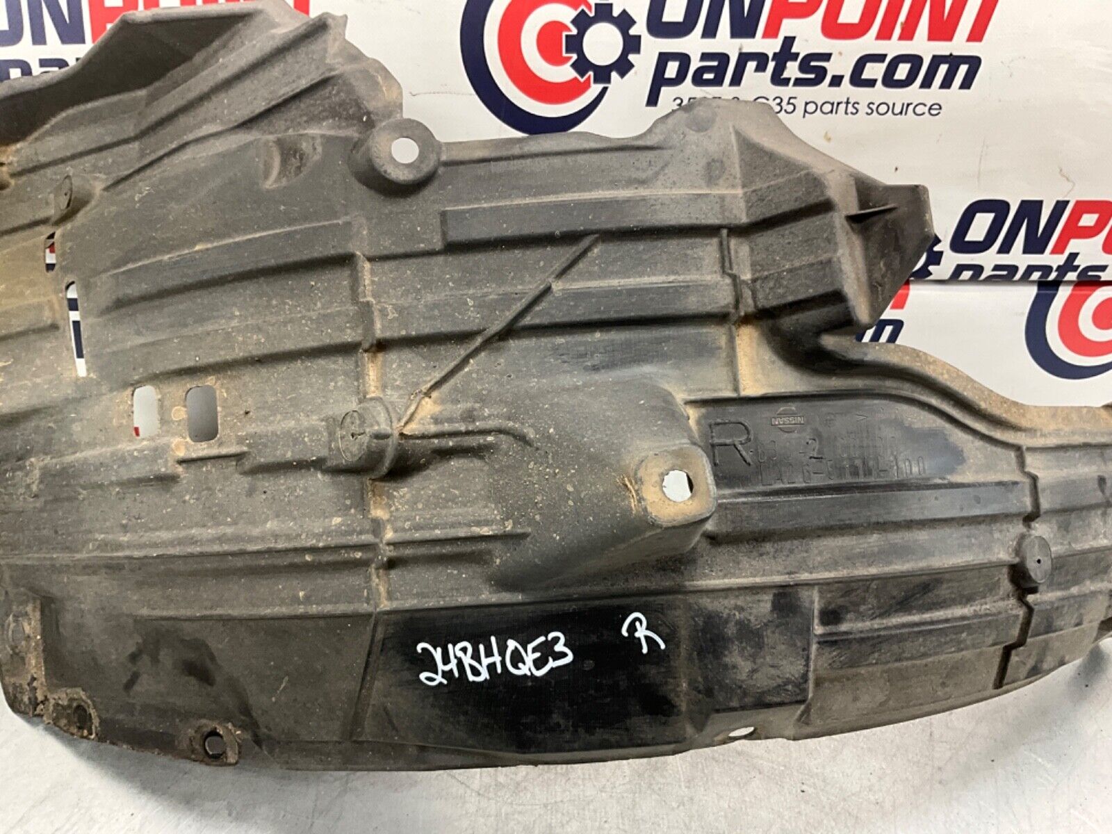 2005 Nissan Z33 350Z Passenger Right Inner Fender Liner OEM 24BHQE3 - On Point Parts Inc