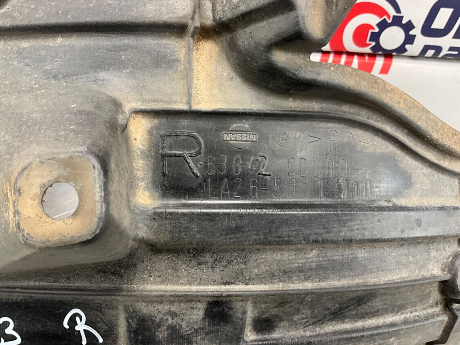 2005 Nissan Z33 350Z Passenger Right Inner Fender Liner OEM 24BHQE3 - On Point Parts Inc