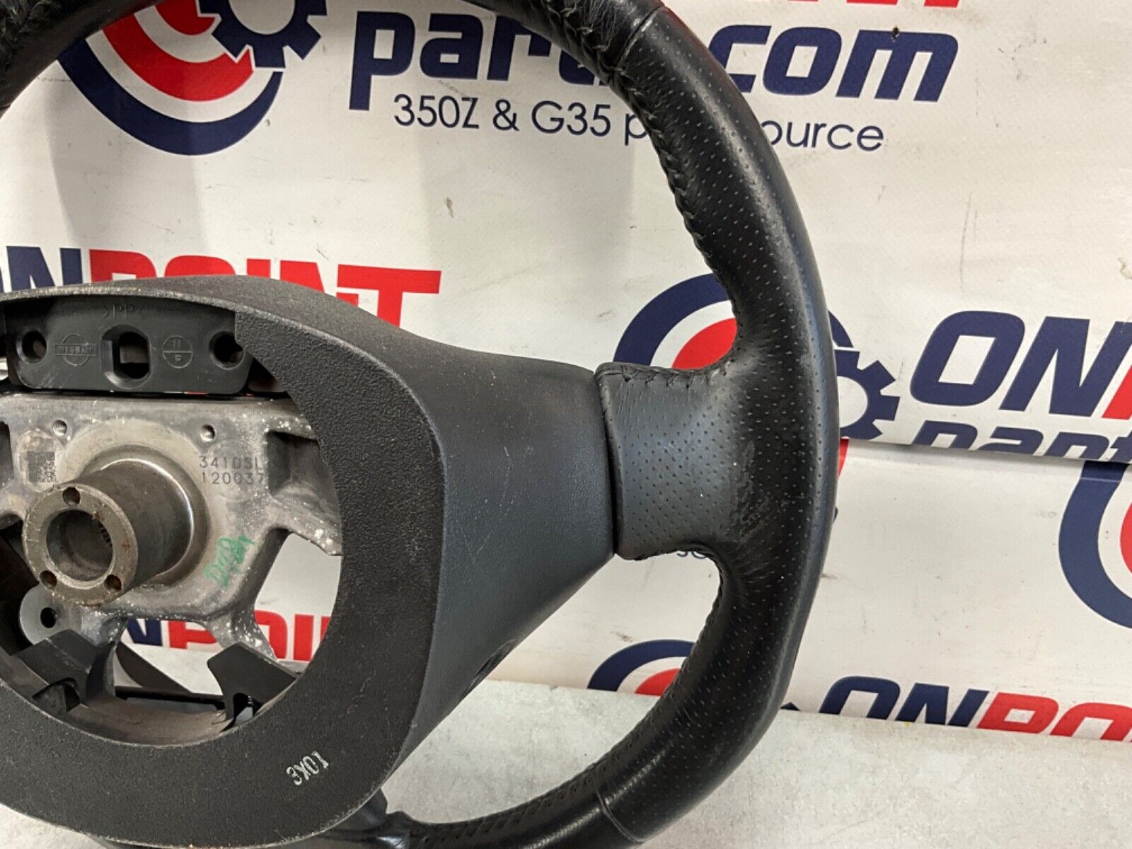 2014 Nissan Z34 370Z Driver Left Leather Steering Wheel OEM 14BILEC - On Point Parts Inc