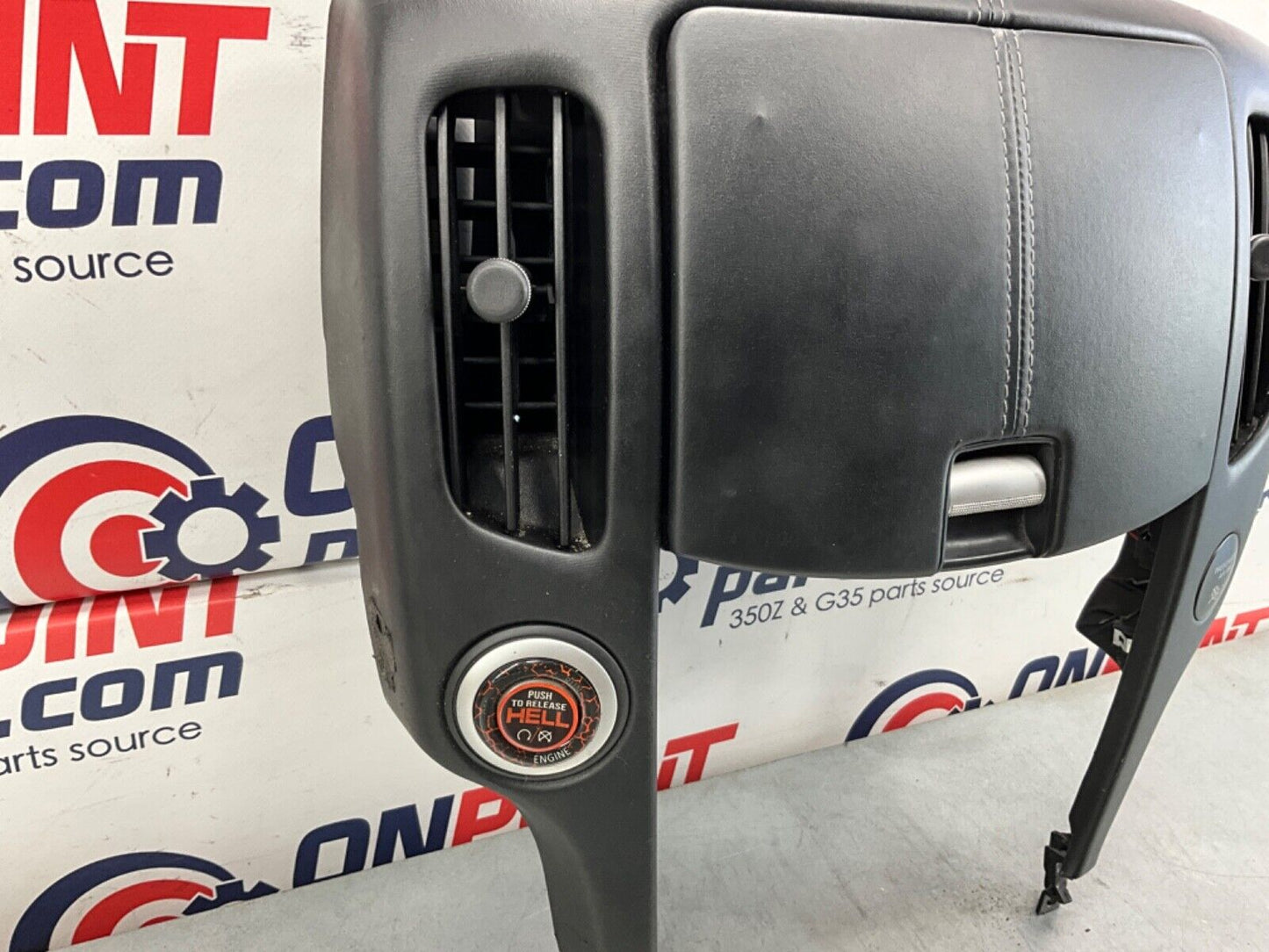 2014 Nissan Z34 370Z Front Center Dash Cubby Engine Start Button OEM 14BILE7 - On Point Parts Inc