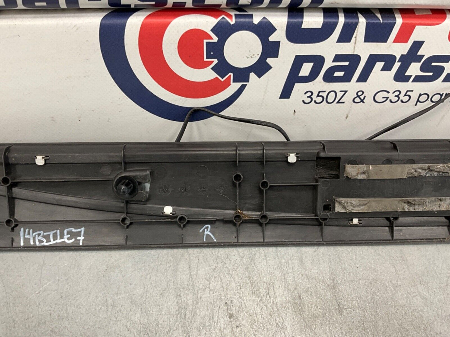 2014 Nissan 370Z Passenger Right Door Sill Illuminated Kick Plate OEM 14BILE7 - On Point Parts Inc